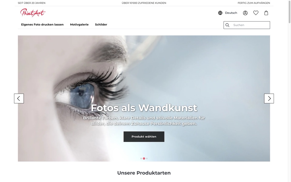 Screenshot von PrintArt